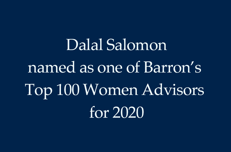 Dalal Salomon named as one of Barron’s Top 100 Women Advisors for 2020