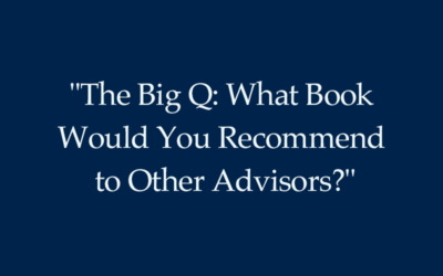 Jeremiah Winters on Barron’s The Big Q: “What Book Would You Recommend to Other Advisors?”