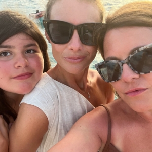 Niece & sister: Enjoying a sunset cruise in Turks and Caicos with my niece Lane and my sister Devin. 