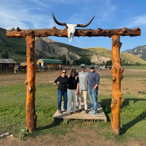 Jack with his family in Wyoming