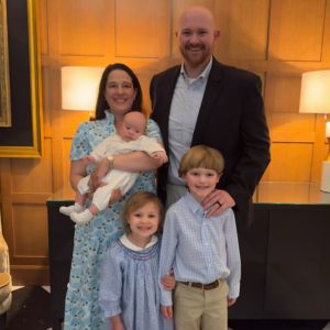 Sara with her husband and three children